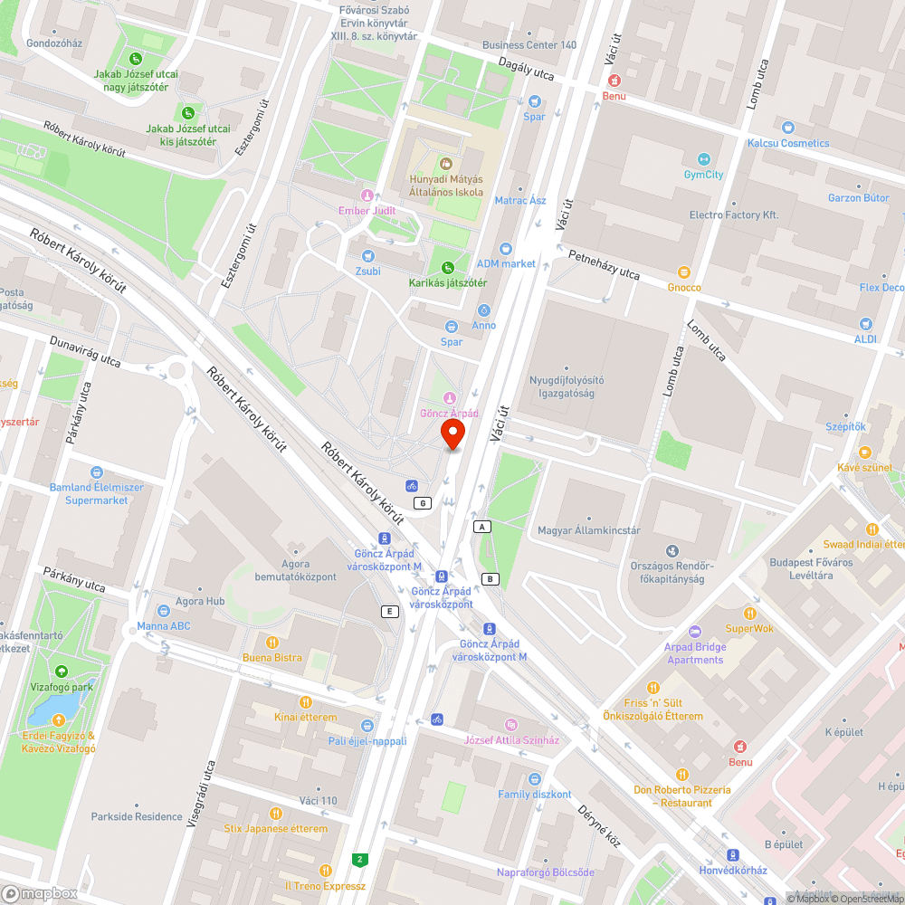 Kivert üveg buszmegállóban bejelentés helye