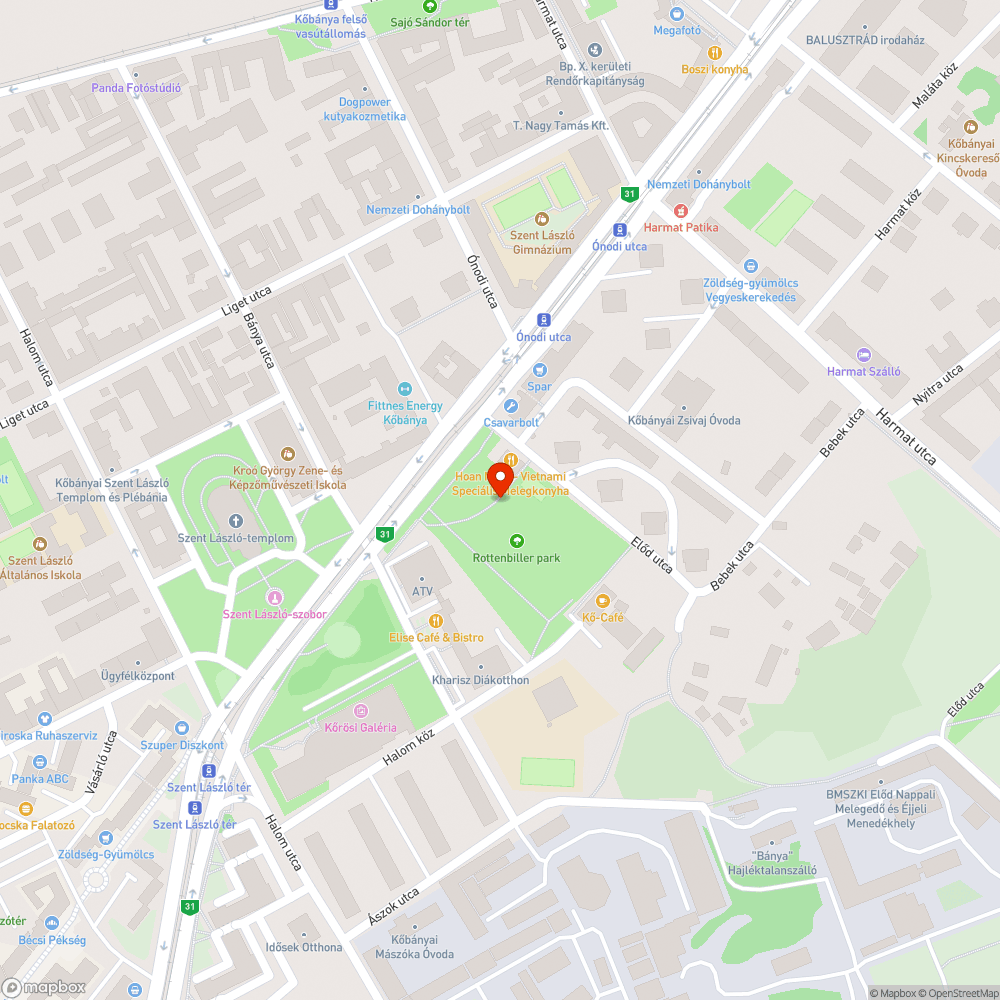 Köves a járda melletti terület bejelentés helye