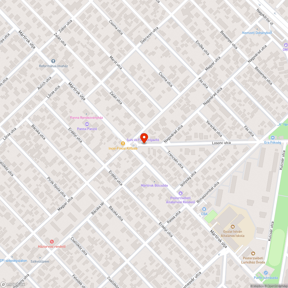 Összefirkált postaláda bejelentés helye