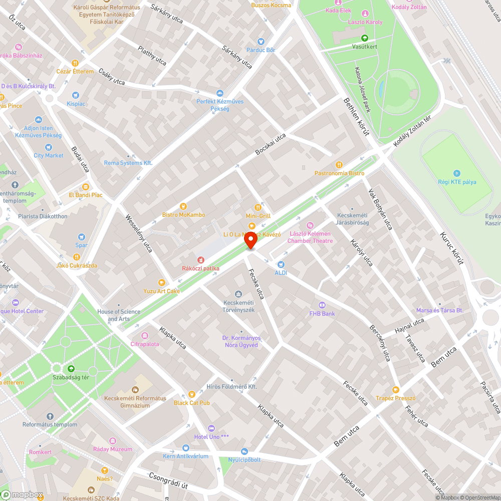 Autóbuszoktól tehermentesített belváros Kecskeméten? bejelentés helye