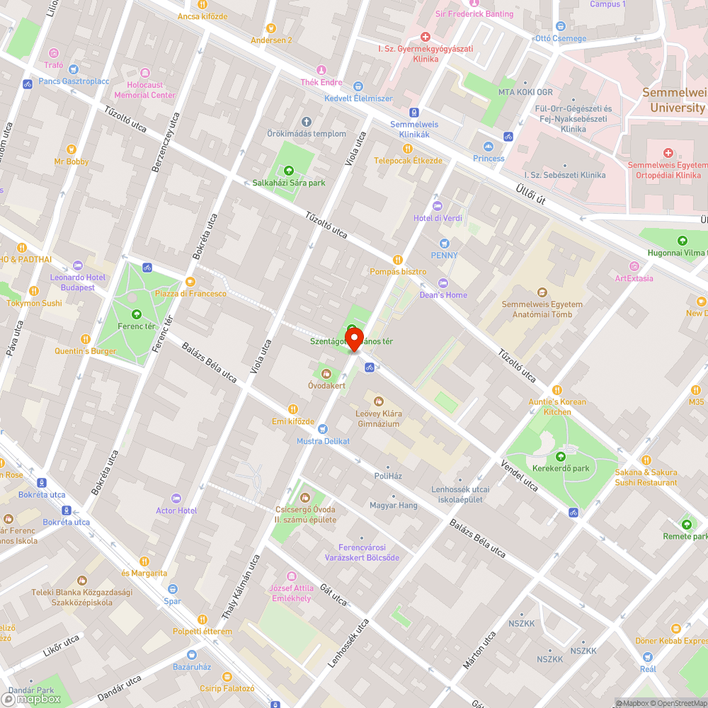 IX. kerület Vendel sétány el van vágva a Vendel utcától bejelentés helye