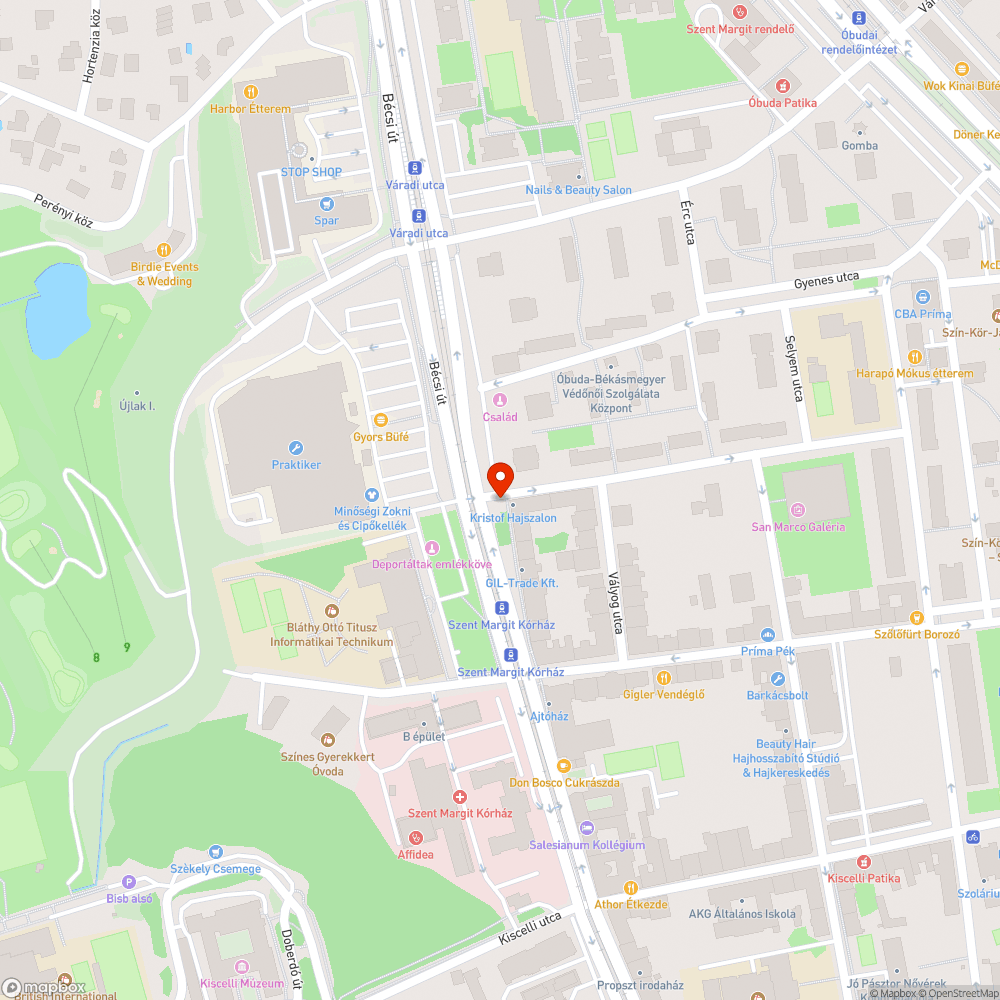 Bécsi útról Reménység utcára fordulás gyalog bejelentés helye