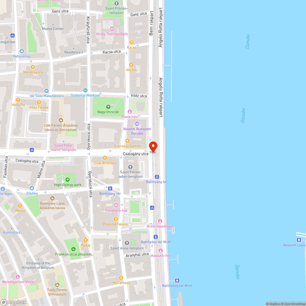 Otthagyott faág a Batthány térnél bejelentés helye