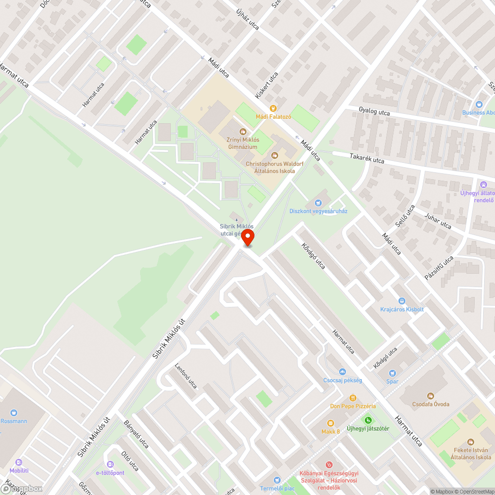 Leesett fényterelő bejelentés helye