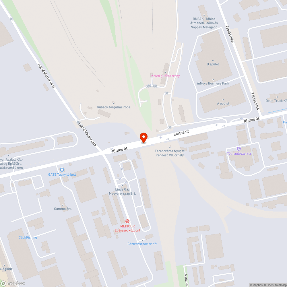 Veszélyes állapotú híd! bejelentés helye