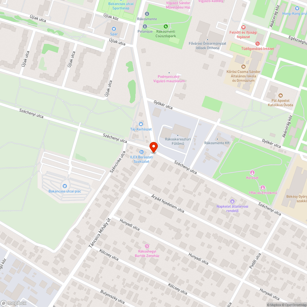 Eldugult csatorna bejelentés helye