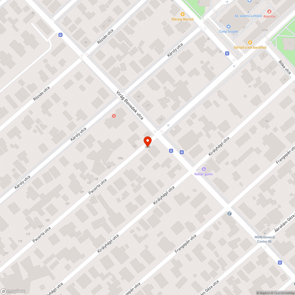 Kátyú bejelentés helye