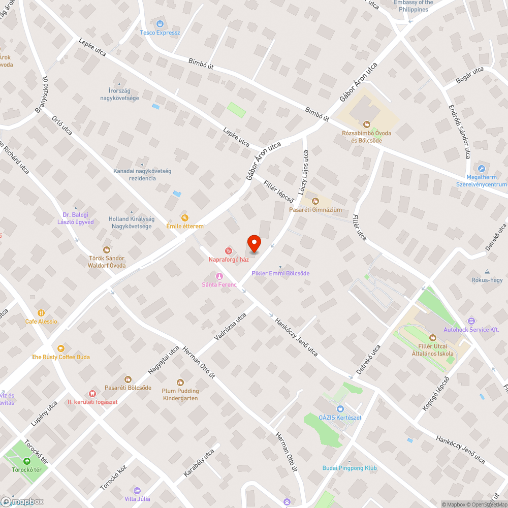 Üres fakeret bejelentés helye