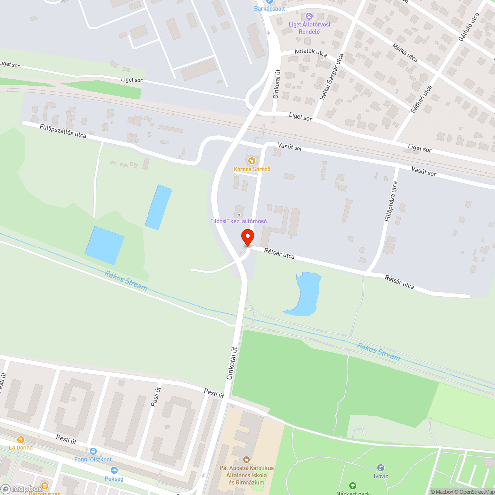 Borokról, fákról benőtt járdaszakasz bejelentés helye