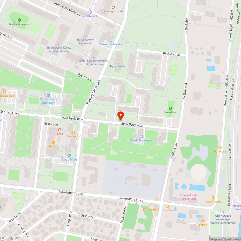 Szivárgó tűzcsap bejelentés helye