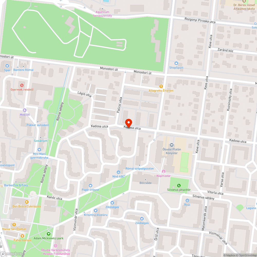 Matrica bejelentés helye