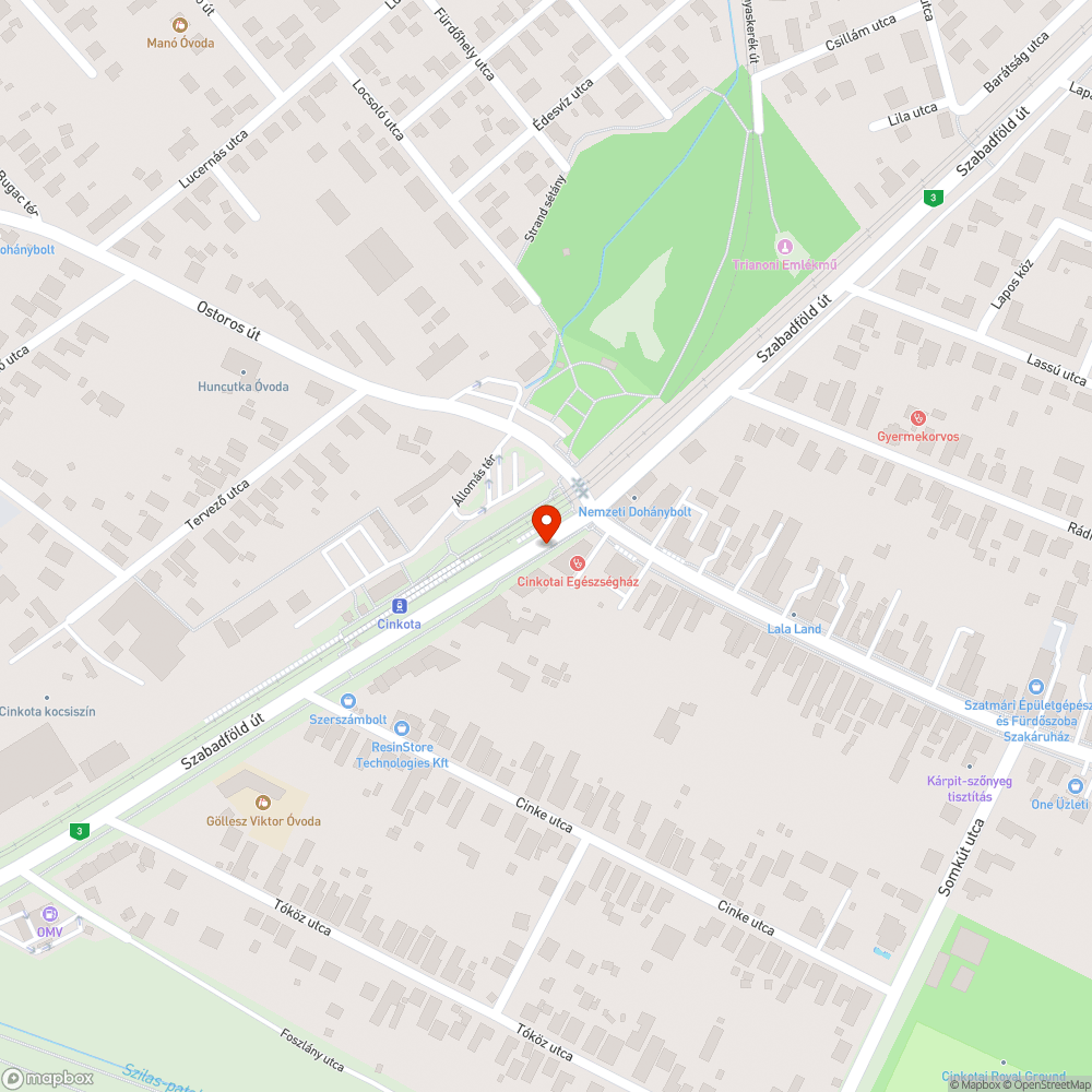 Gaz bejelentés helye