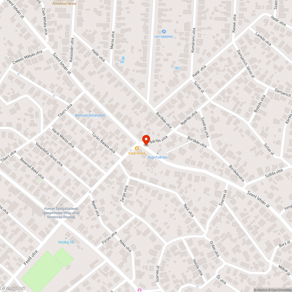 Összefirkált postaláda bejelentés helye