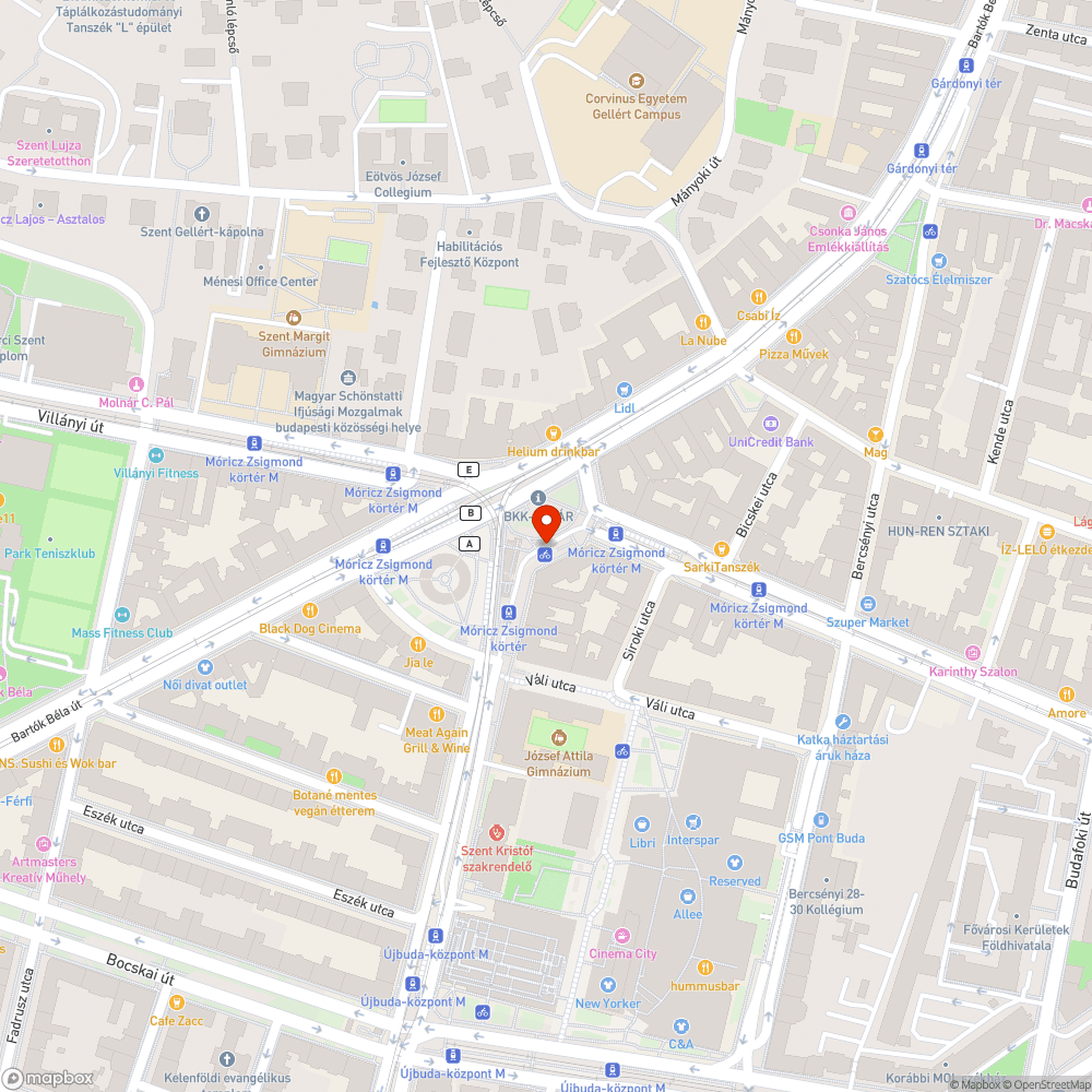 Othhagyott funkciótlan kőtömbök a Móricz Zsigmond körtéren. bejelentés helye