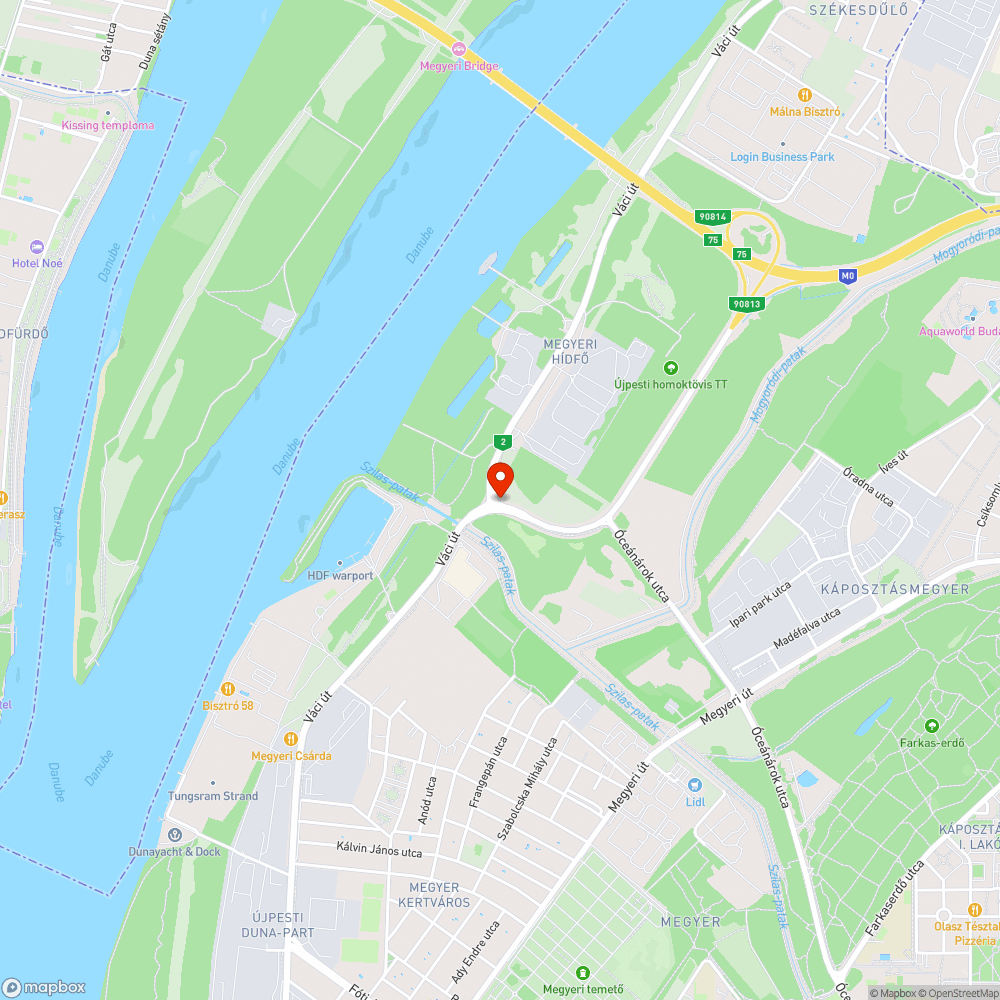 Takarítatlan kerékpárút a 2-es út mellett bejelentés helye