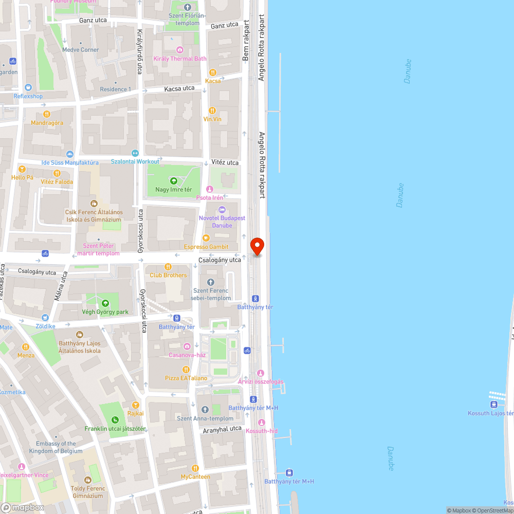 Üvegszilánkok a Bem rakparti kerékpárúton bejelentés helye