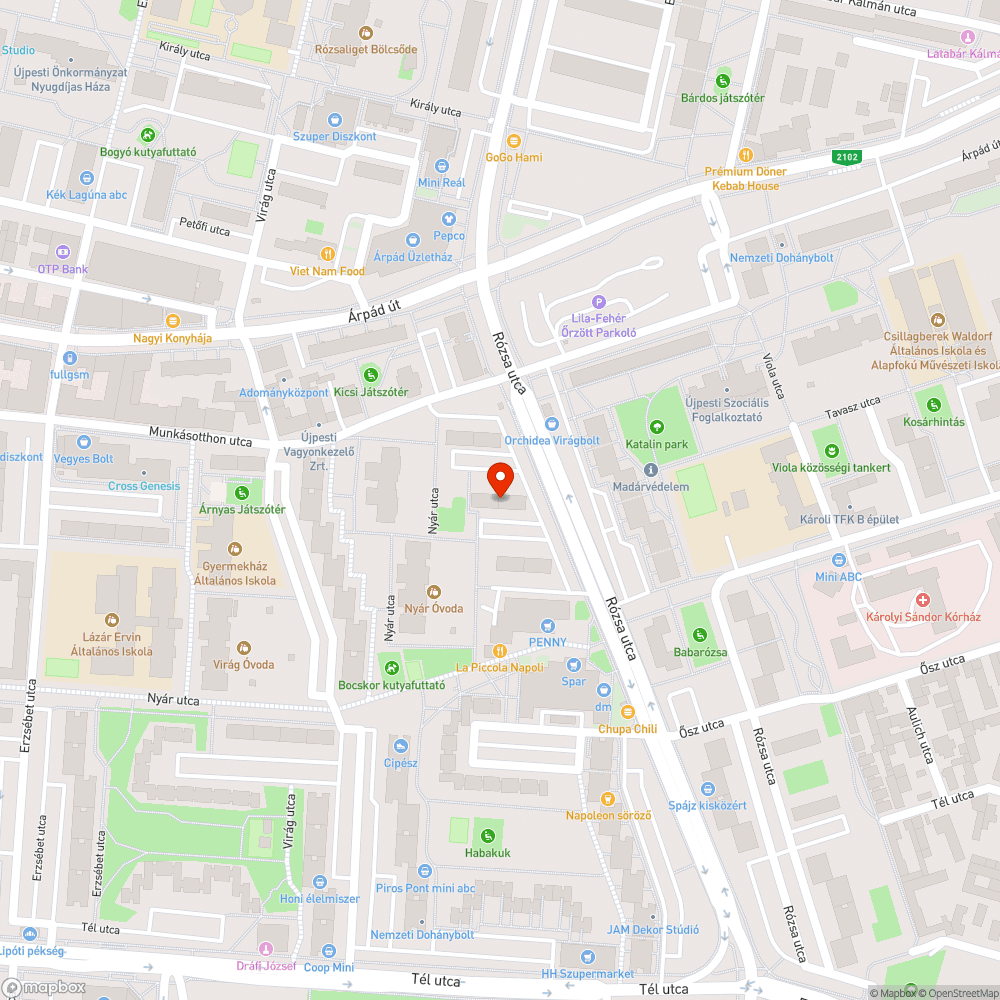 Életveszélyes lámpa bejelentés helye