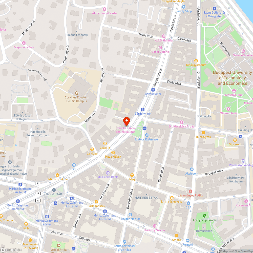 Parkolónak használt járda bejelentés helye