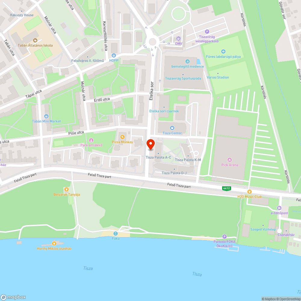 Keskeny, balesetveszélyes járda bejelentés helye