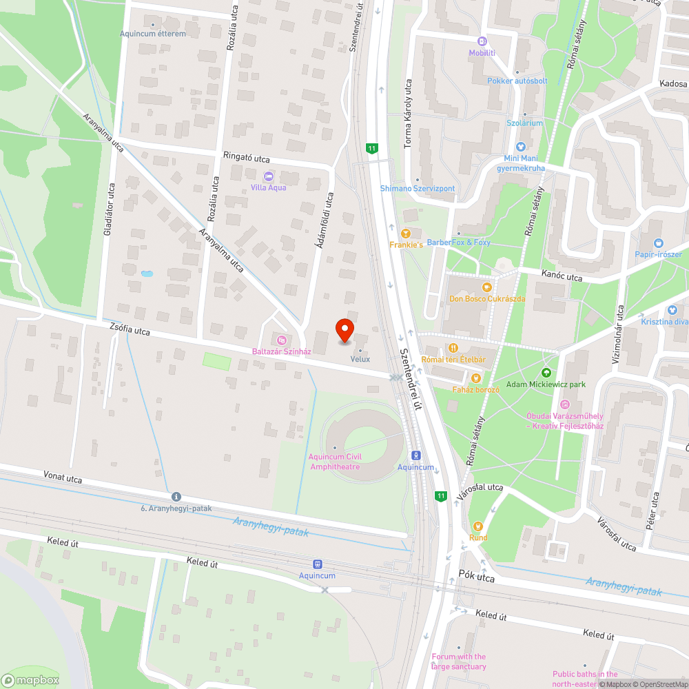 Nem lehet érmével, bankjeggyel fizetni Aquincumon jegyért bejelentés helye