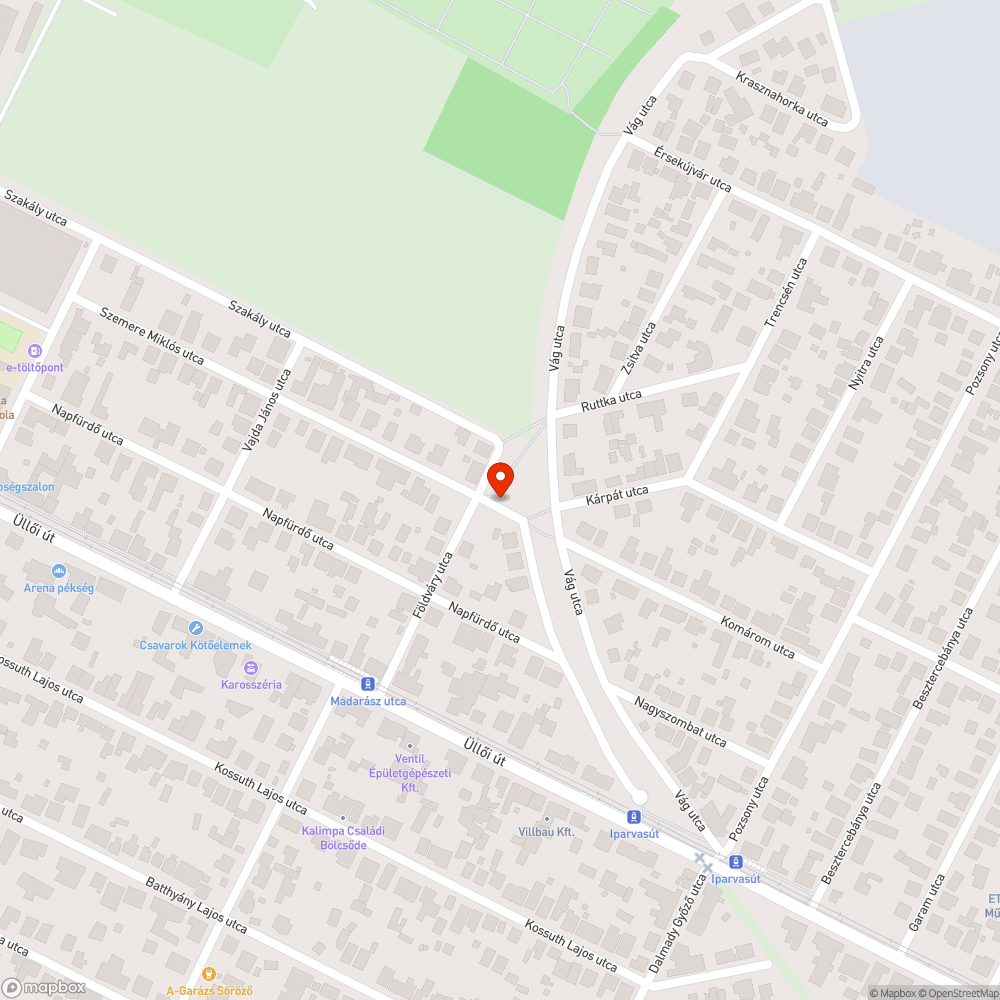 Tarfóház graffiti bejelentés helye