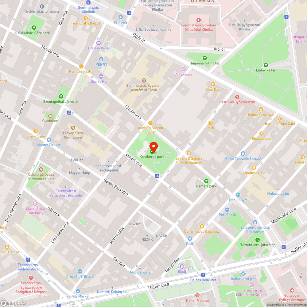 Kerekerdő park gondatlan kezelés bejelentés helye