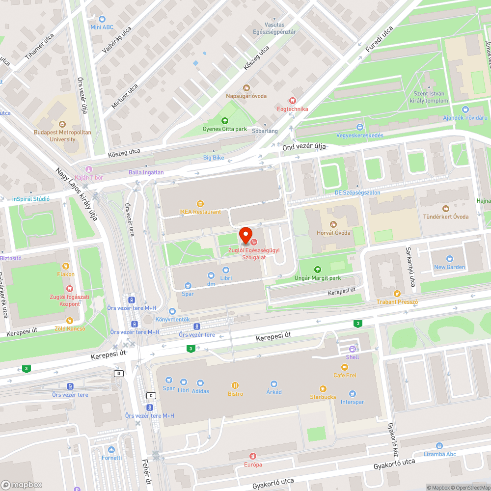 Rácsos folyóka bejelentés helye