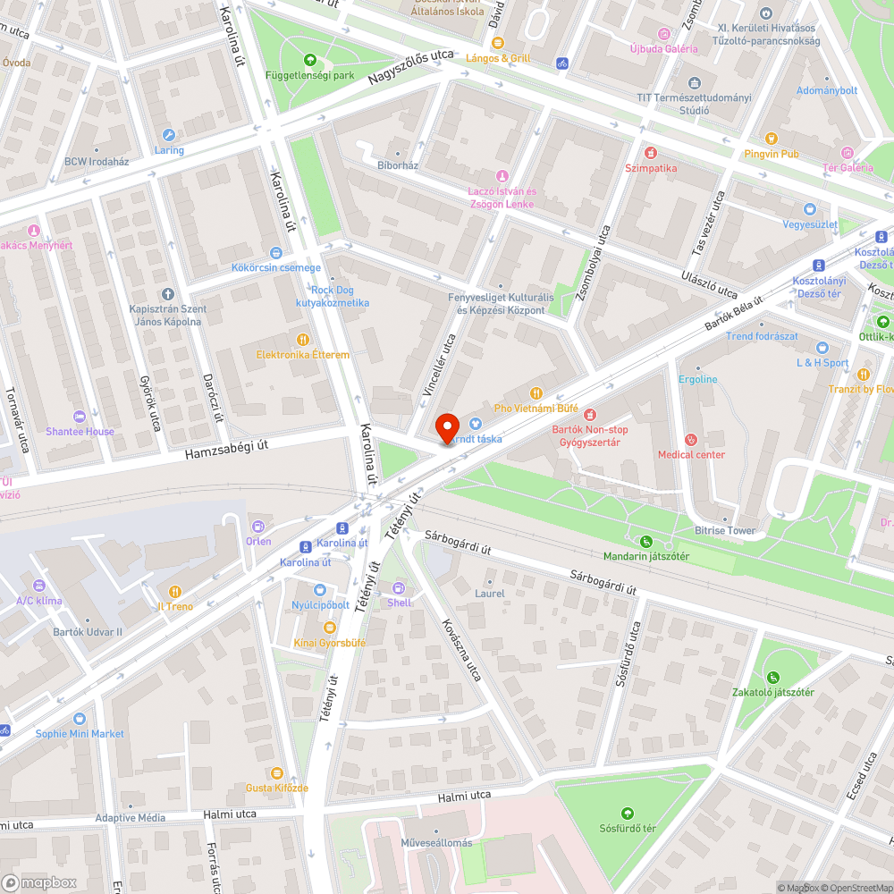 Ürítetlen szemeteskosár bejelentés helye