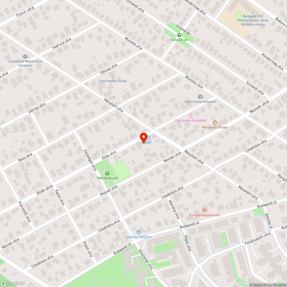 Ferde oszlop bejelentés helye