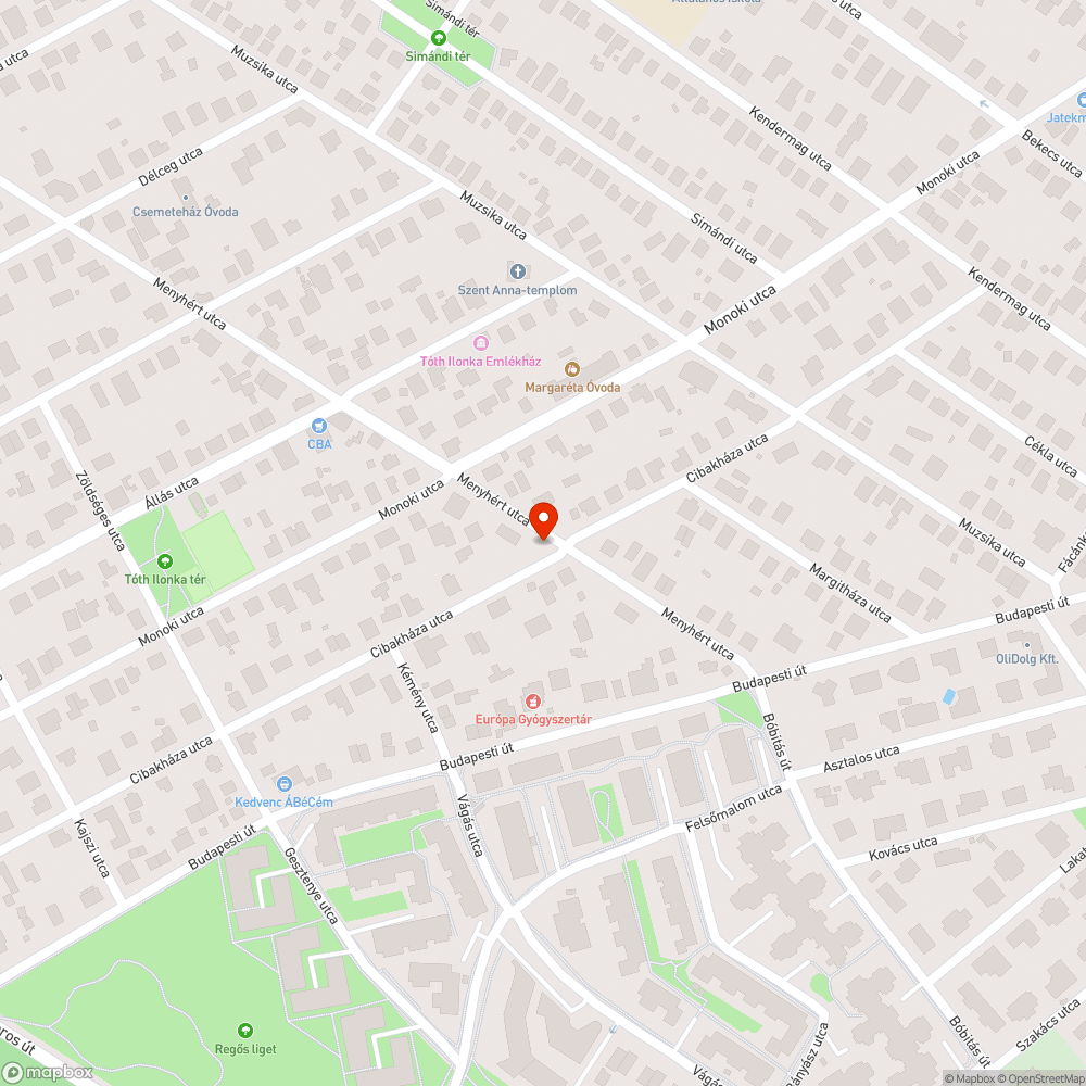 Rozsdás, firkás bejelentés helye