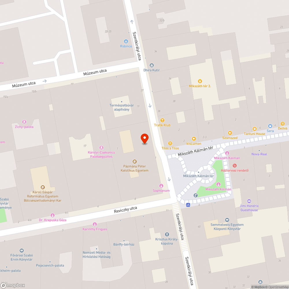 Szemetes, koszos utcaszakasz bejelentés helye