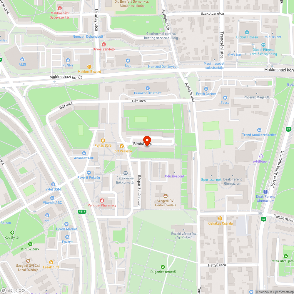 Lekopott, deformált táblázás bejelentés helye