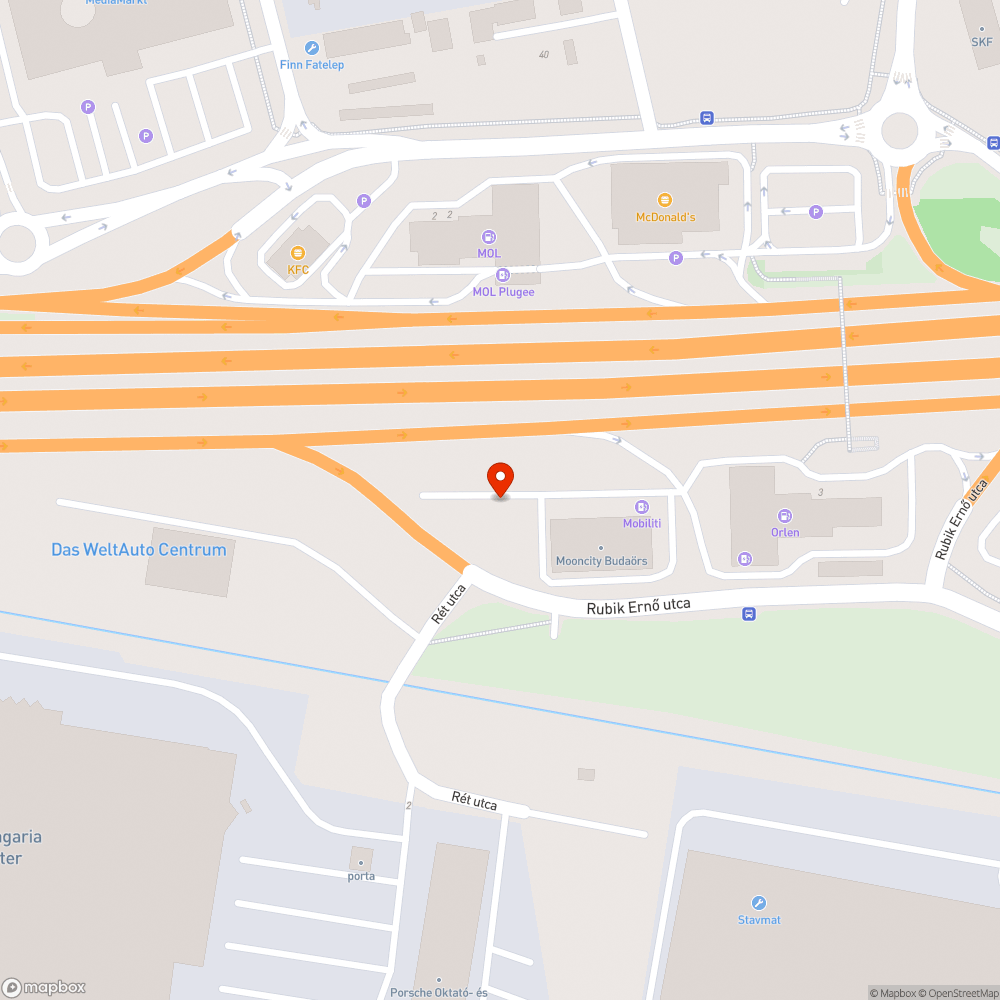 Elhagyott autó bejelentés helye