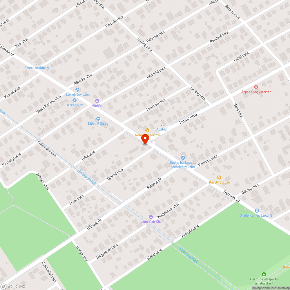 Útra néző, üzenen kívüli láda bejelentés helye