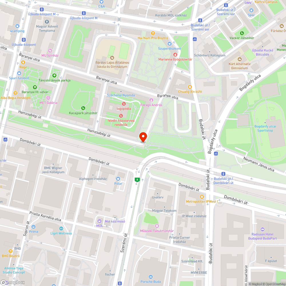 Üvegszilánk és szemét kerékpárúton bejelentés helye