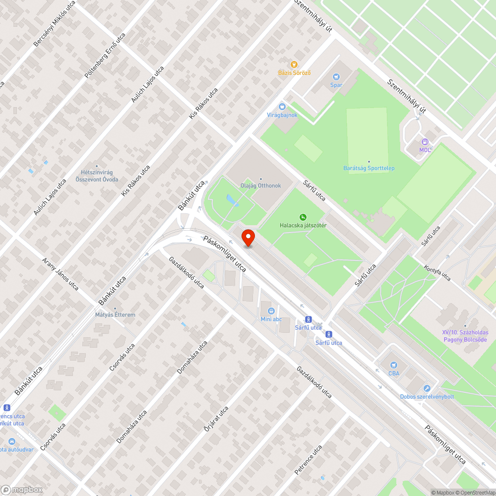 Üres oszlopok bejelentés helye