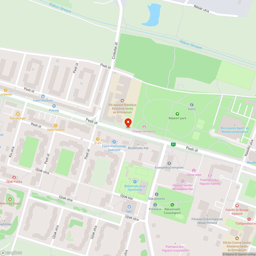 Lifeg bejelentés helye