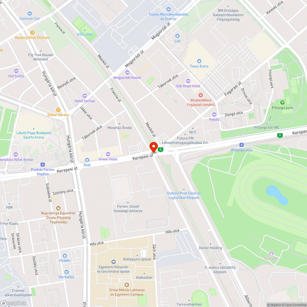 Szemét és homokos kavicsos szegély menti rész bejelentés helye