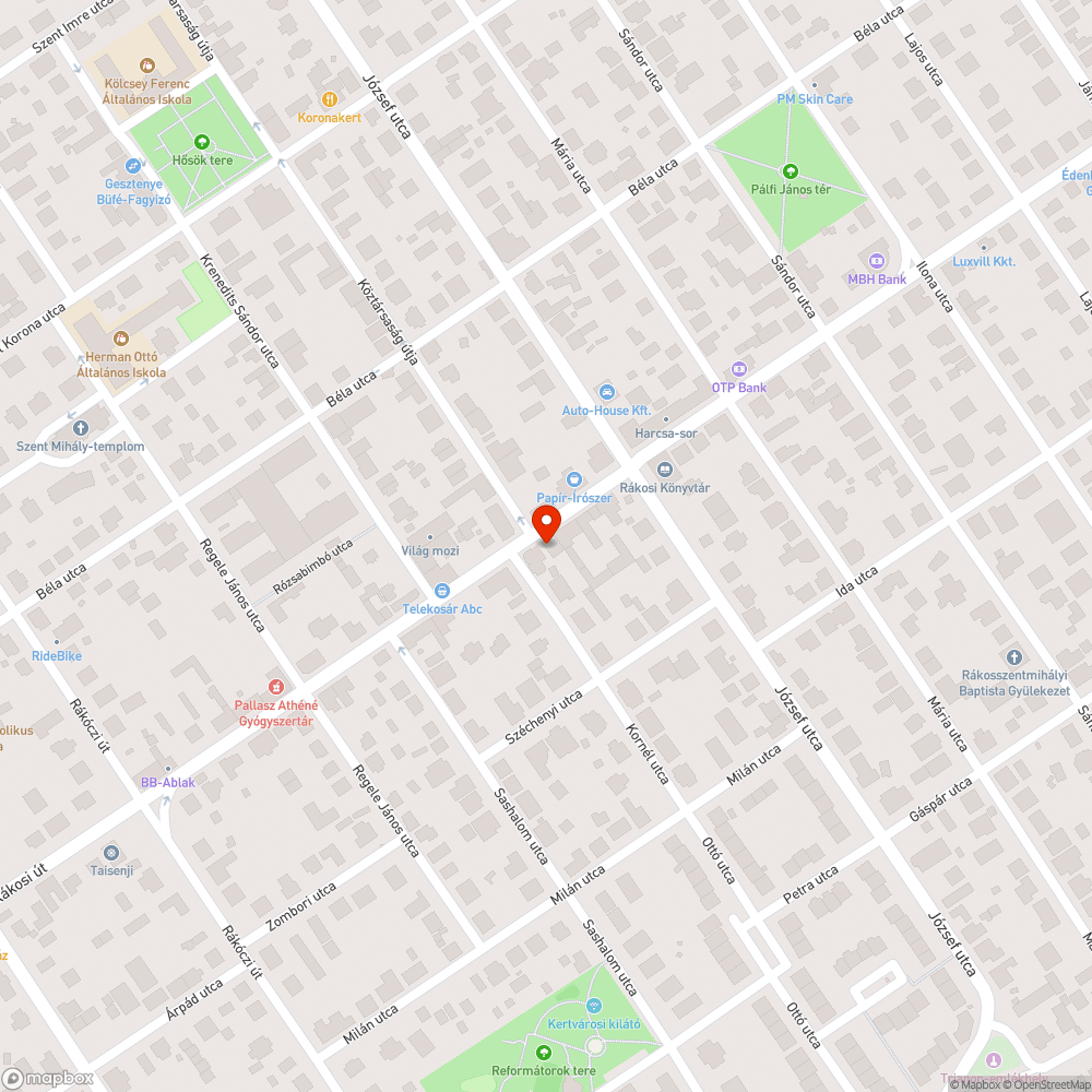 Levegőszennyező busz bejelentés helye