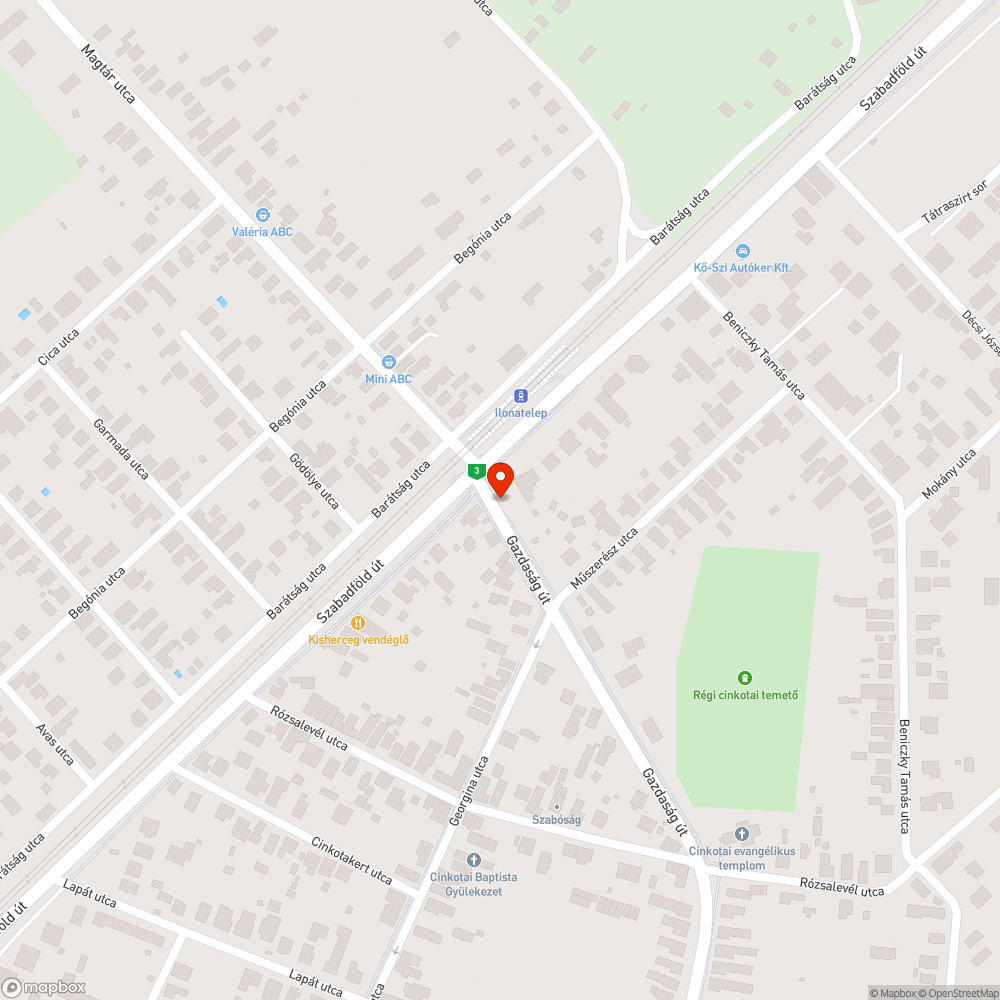 Hiányzó lécek bejelentés helye