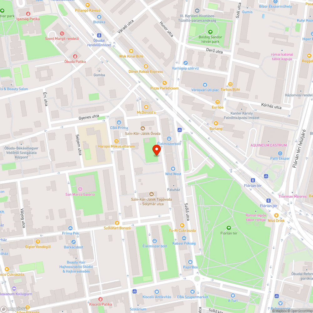 Veszély járdaszegély a Máltai játszótéren bejelentés helye