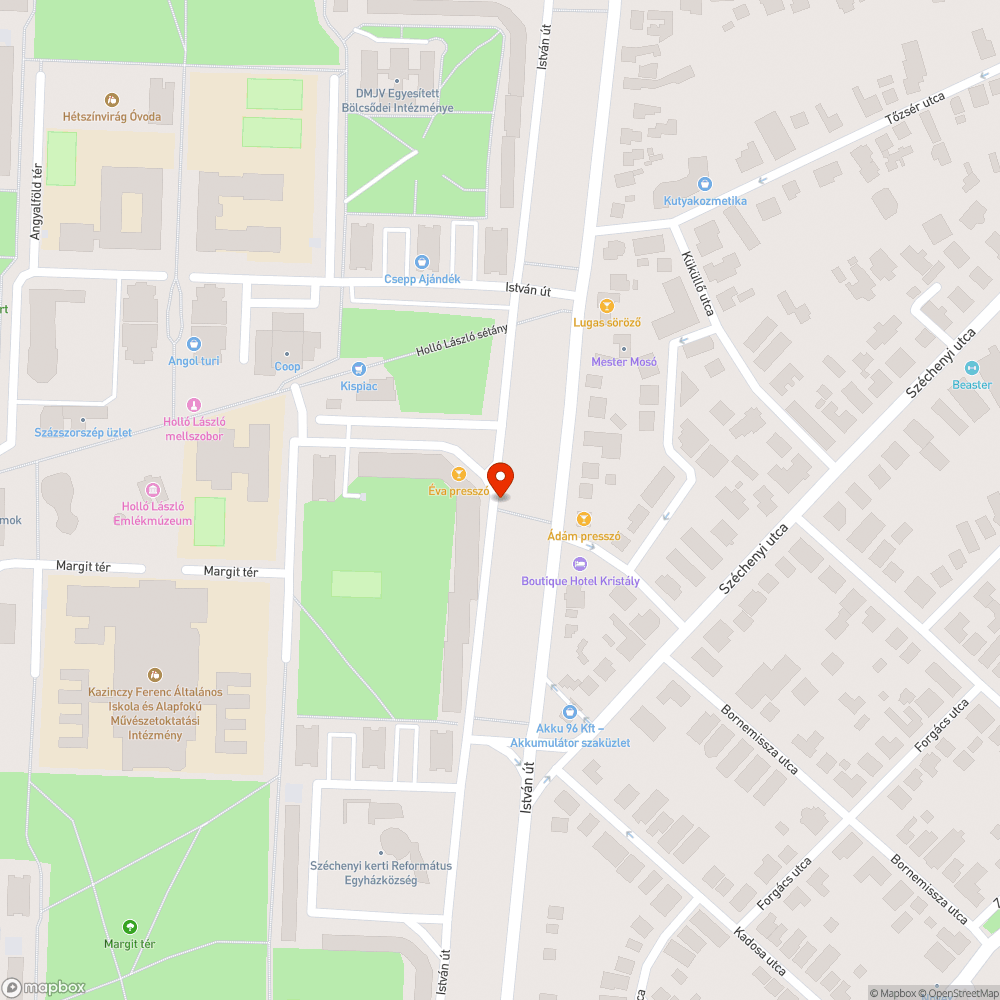 Elhagyott autó bejelentés helye