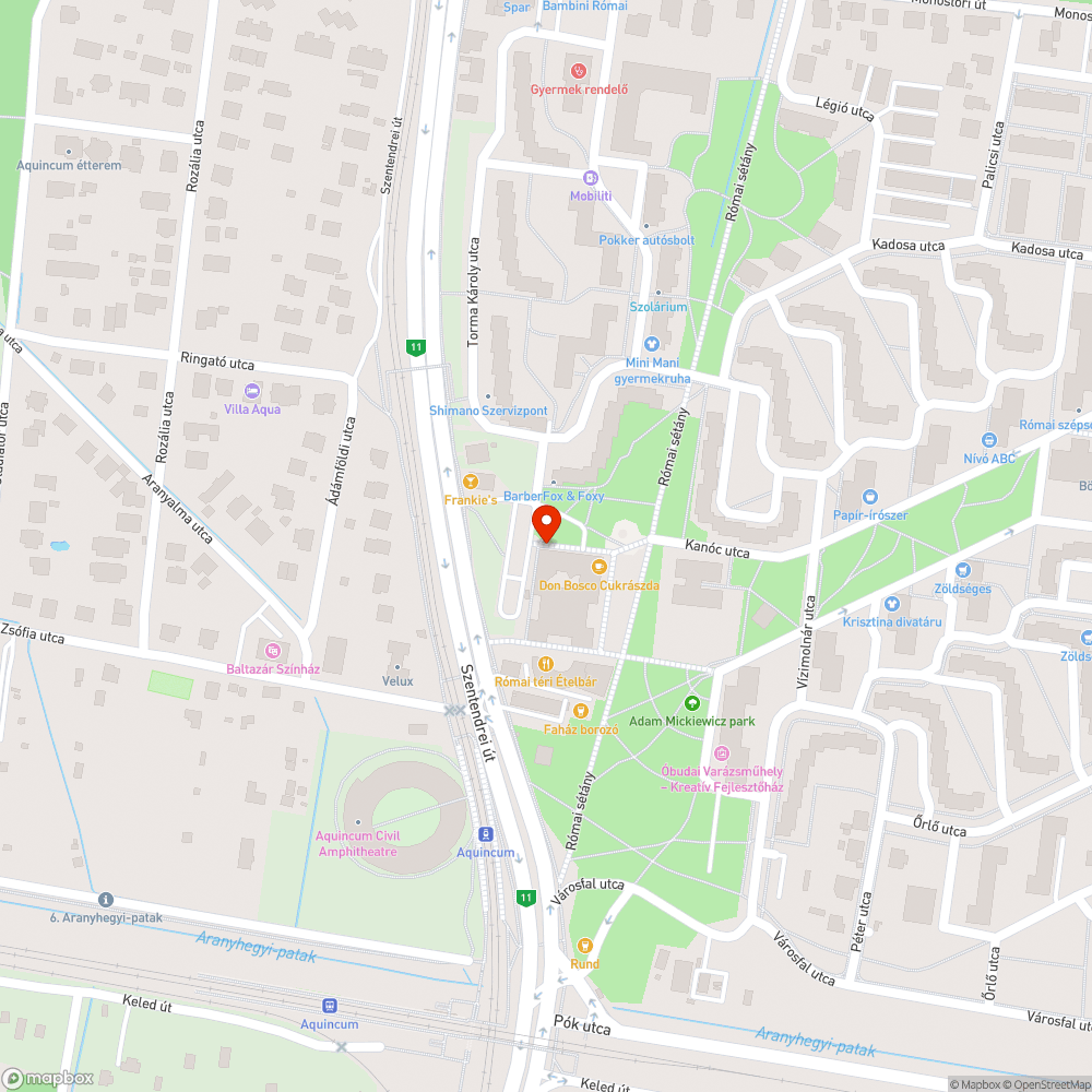 Megrongált pad bejelentés helye