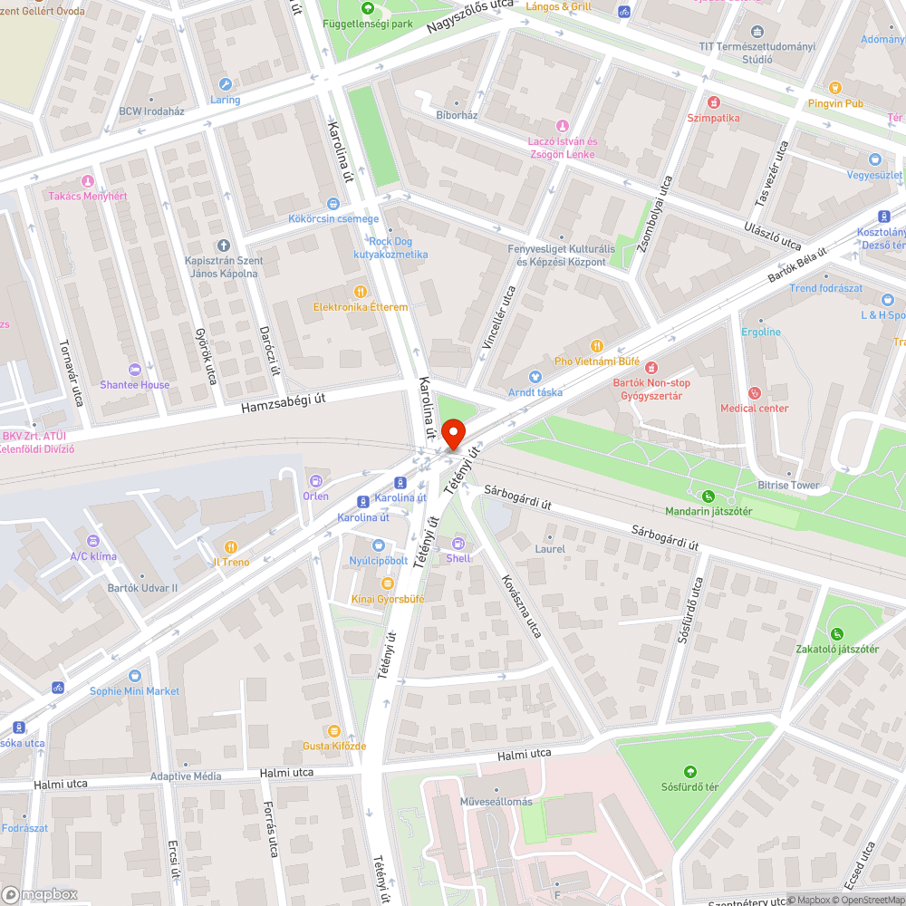 Elhanyagolt sínpálya bejelentés helye