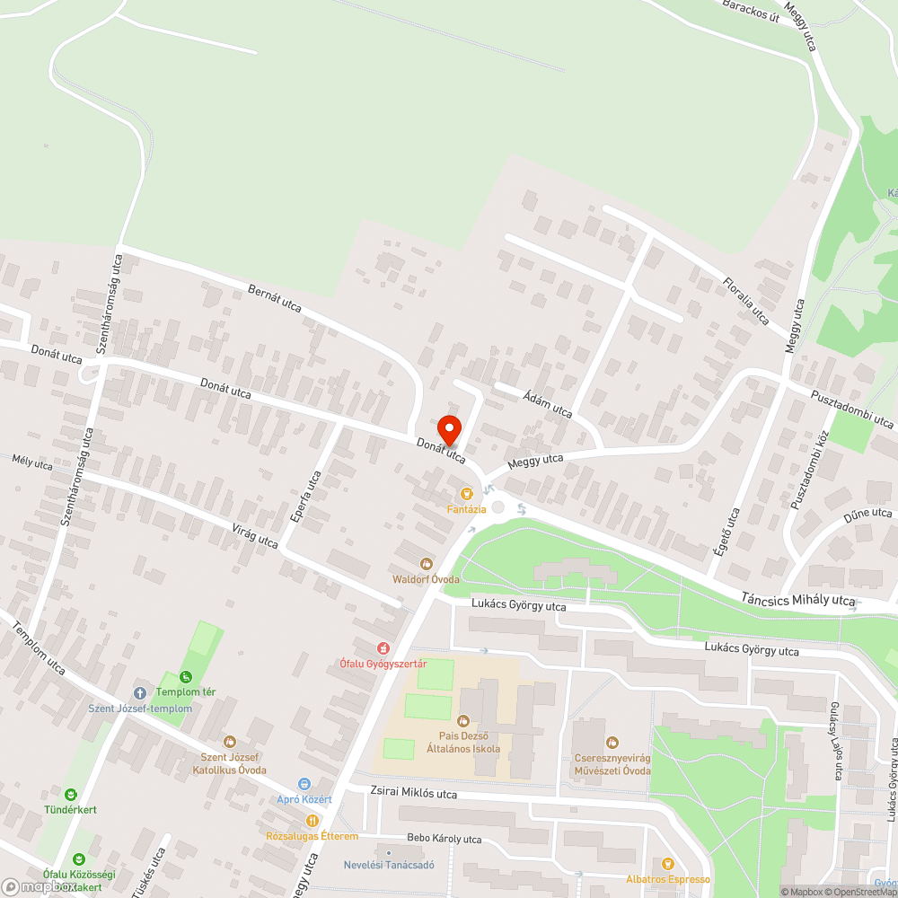 Túlméretes fa bejelentés helye