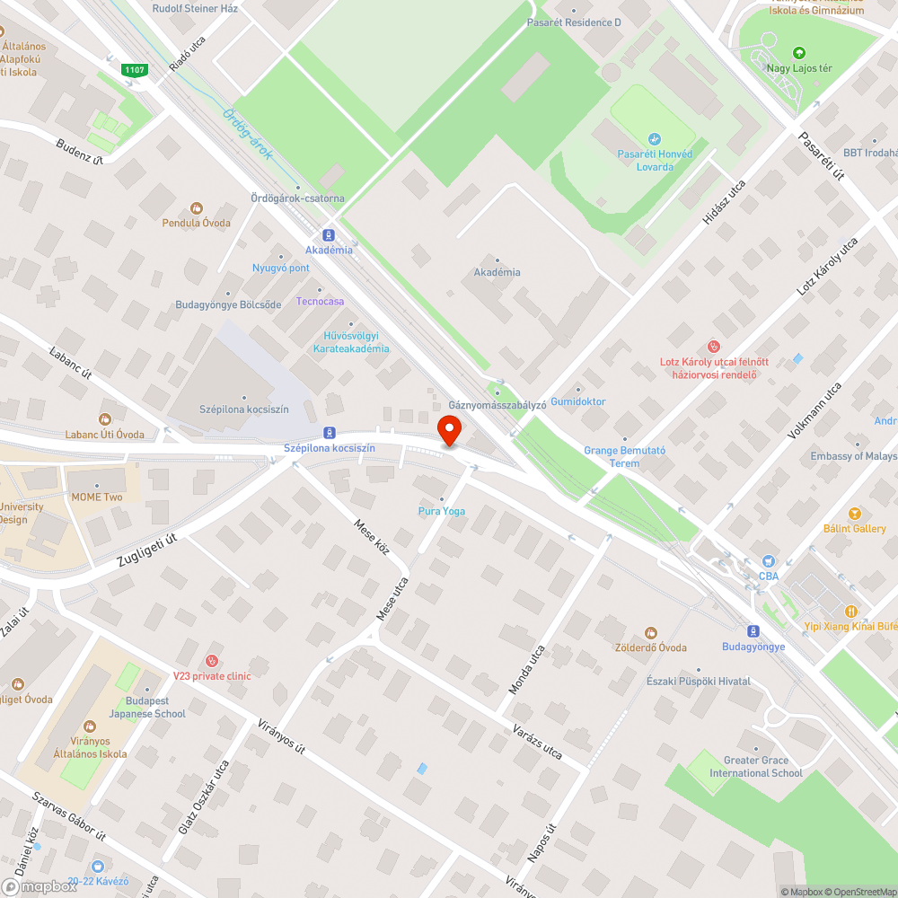 Gyalogátkelő tájékoztató és fényterelő bejelentés helye