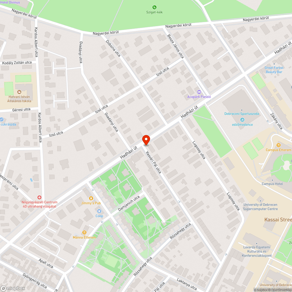 Parkoló autó bejelentés helye