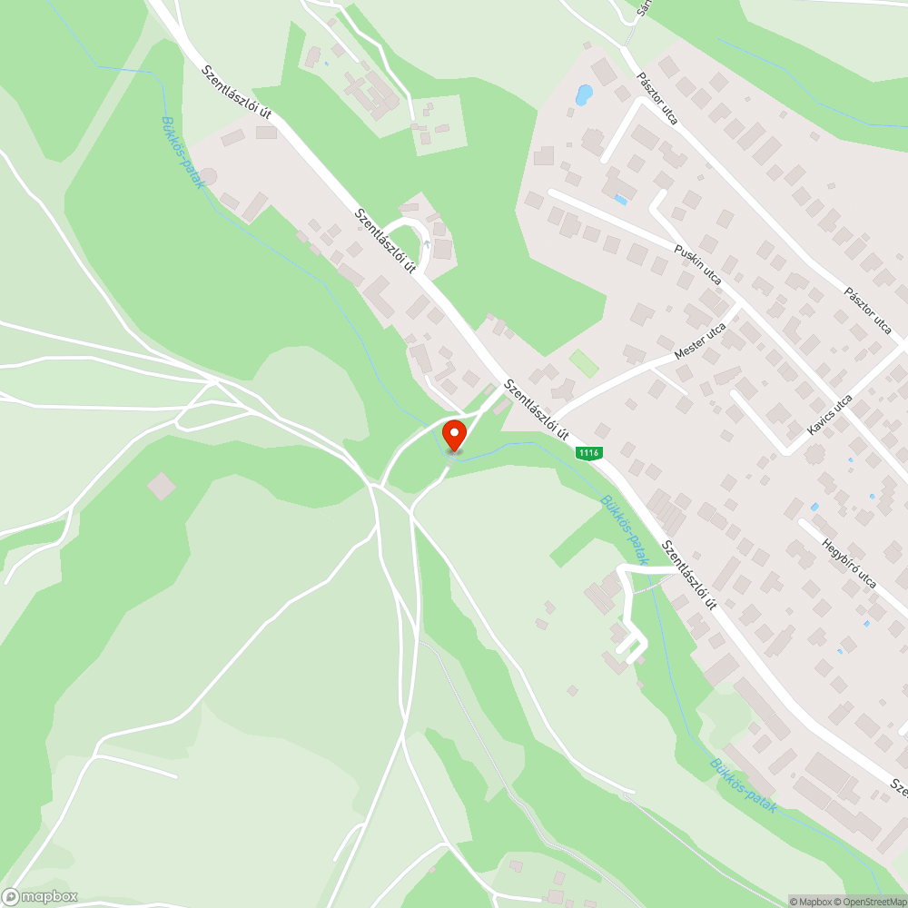 Kritikus állapotban lévő híd a Bükkös patakon bejelentés helye