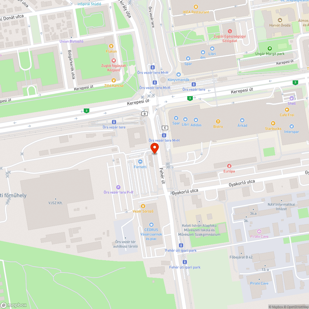 Fényterelő bejelentés helye