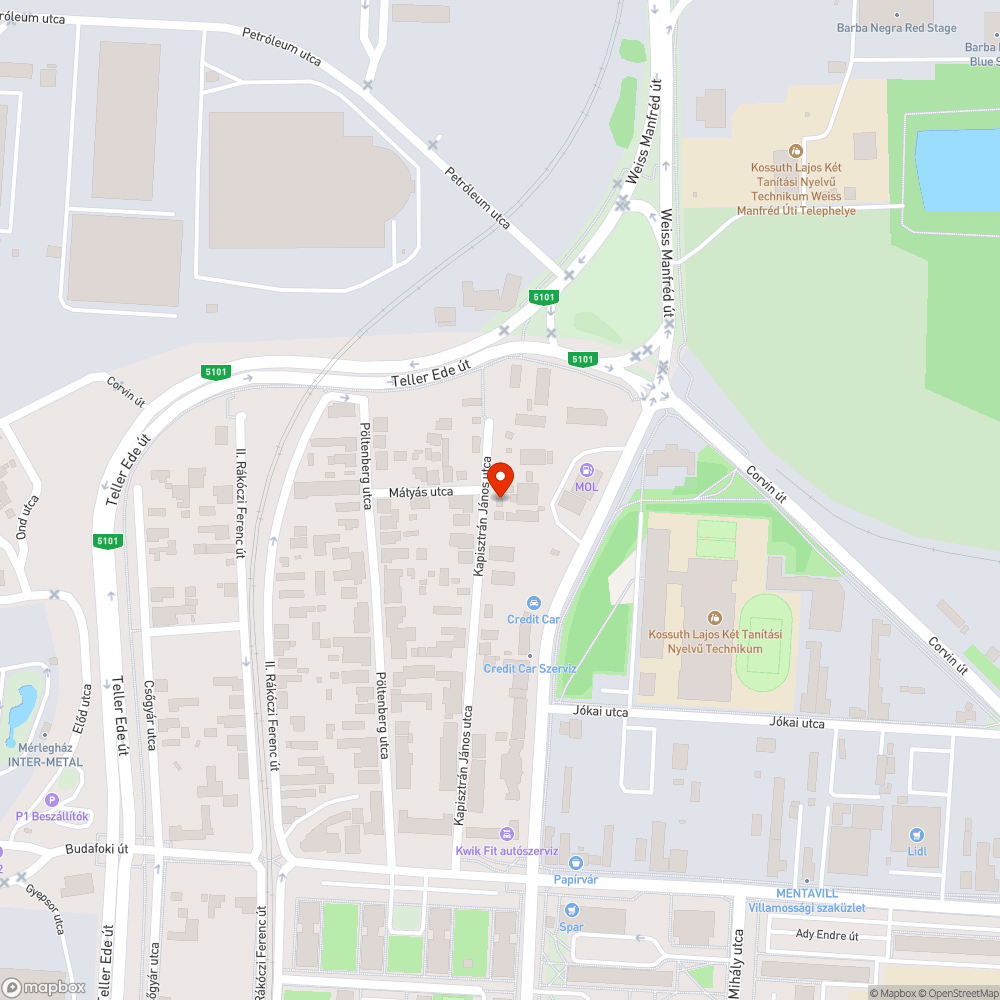 Elhagyott auto Csepel Ófaluban bejelentés helye